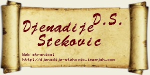 Đenadije Steković vizit kartica